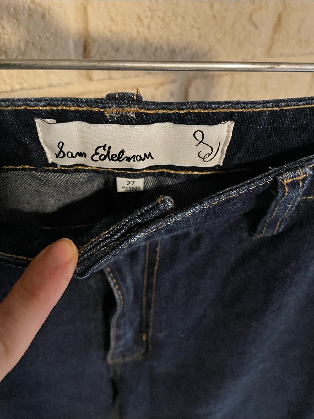 Sam Edelman Women’s Dark Blue Denim Jeans